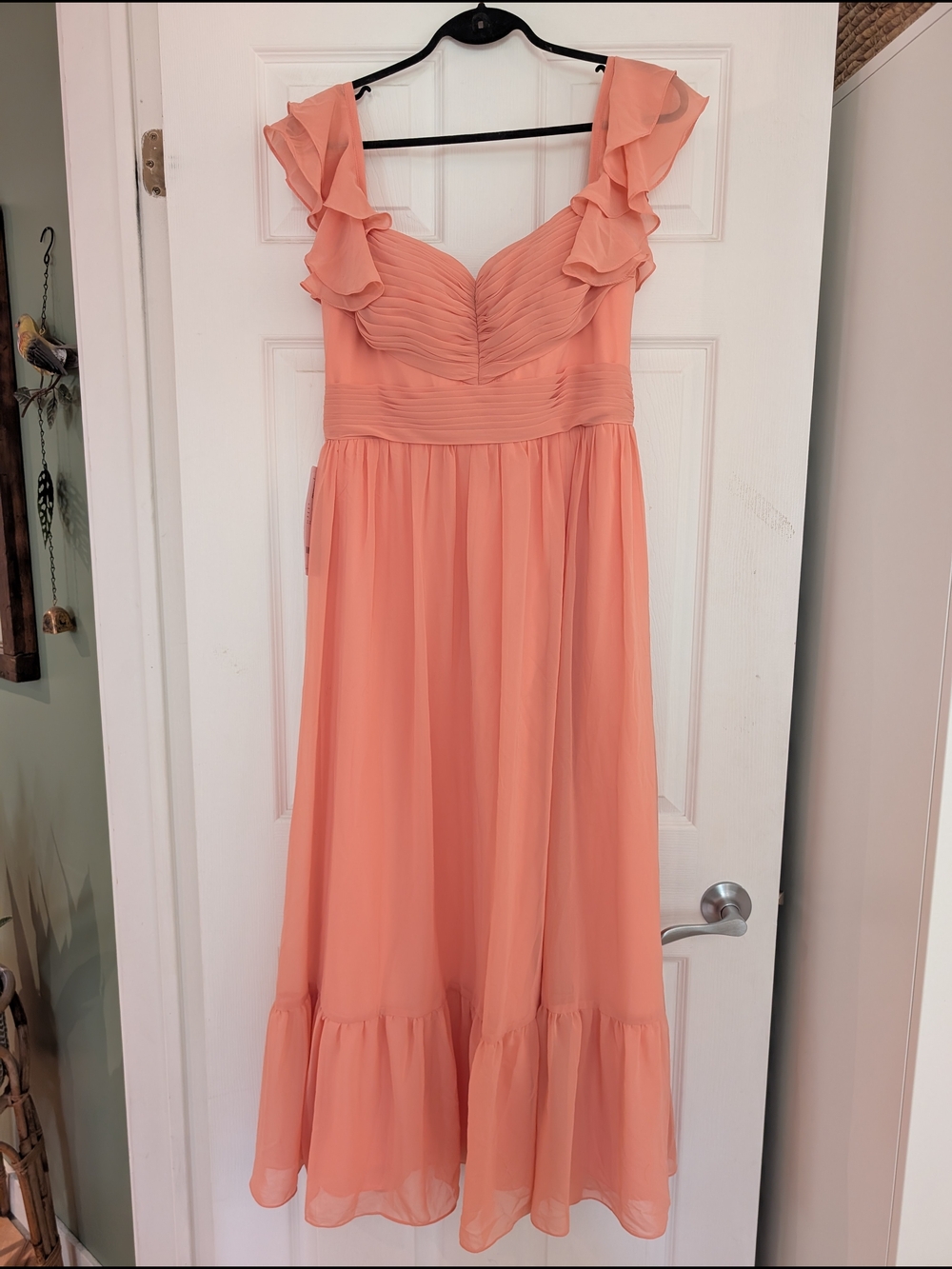 Azazie Anaya A-Line Sweetheart Neckline Chiffon Dress NWT